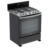 WHIRLPOOL | GAS STOVE/OVEN/COOKER | 30" | 6-BURNER | BLACK