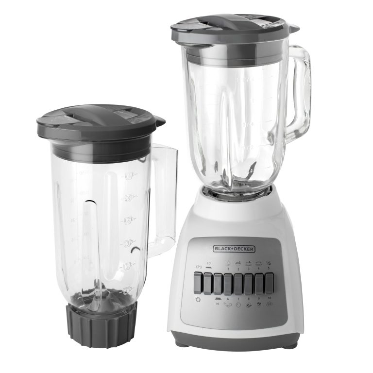 BLACK & DECKER | 10-SPEED Blender WITH GLASS & PLASTIC JARS