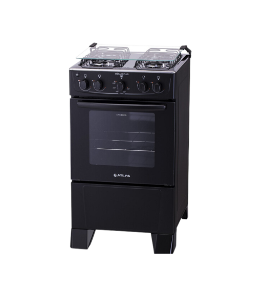 ATLAS | 20″ GAS COOKER/STOVE/OVEN | MONACO | BLACK
