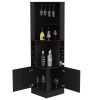 BLW4455 SYRAH | CORNER BAR CABINET | WENGUE/DARK | 90 DEGREE