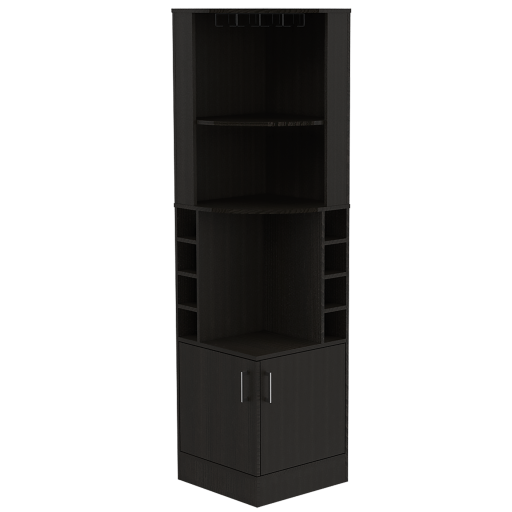 BLW 4455 Bar Esquinero Syrah frontal cerrada SYRAH | CORNER BAR CABINET | WENGUE/DARK | 90 DEGREE