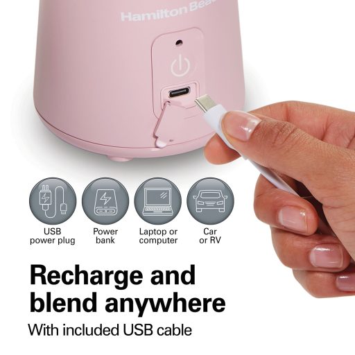 Hamilton Beach 16oz Personal Blender, Pink