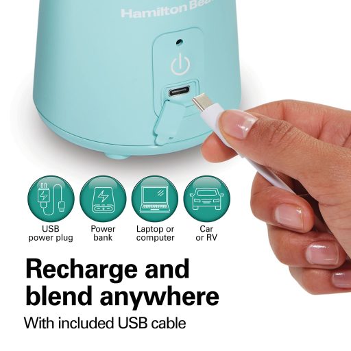 Hamilton Beach 16oz Personal Blender, Aqua