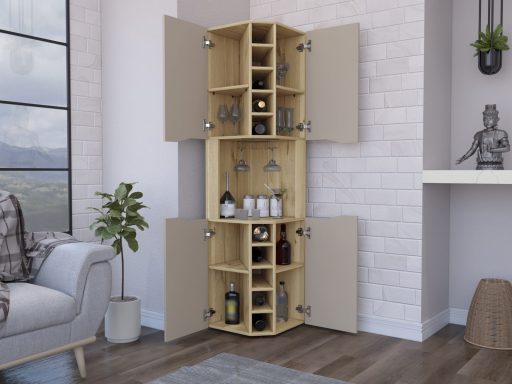 BDT-8143-BAR-ESQUINERO-OBREGON-2C-DUNATAUPE-ABIERTO-1.jpg OBREGON | CORNER BAR CABINET | LIGHT OAK & TAUPE