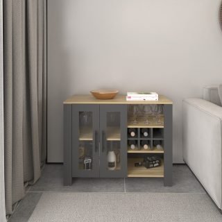 BAR CABINET | BERKLEMATT GREY & NATURAL