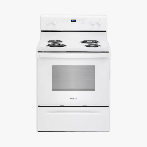 WHIRLPOOL | ELECTRIC RANGE STOVE/OVEN/COOKER | 30-INCH | FREESTANDING | WHITE