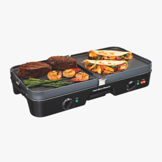 HB38546 HAMILTON BEACH | 3-IN-1 ELECTRIC INDOOR GRILL