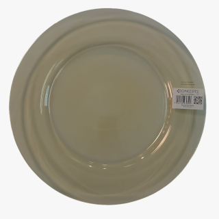 NATURALLY BOHO BROWN GLASS DINNER PLATE | 32 CM x 32 CM x 2 CM