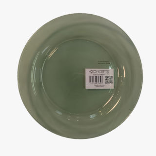 MATCHA GREEN GLASS DESSERT PLATE | 21 CM x 21 CM x 2 CM