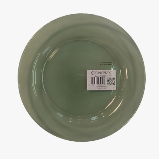 MATCHA GREEN GLASS DESSERT PLATE | 21 CM x 21 CM x 2 CM