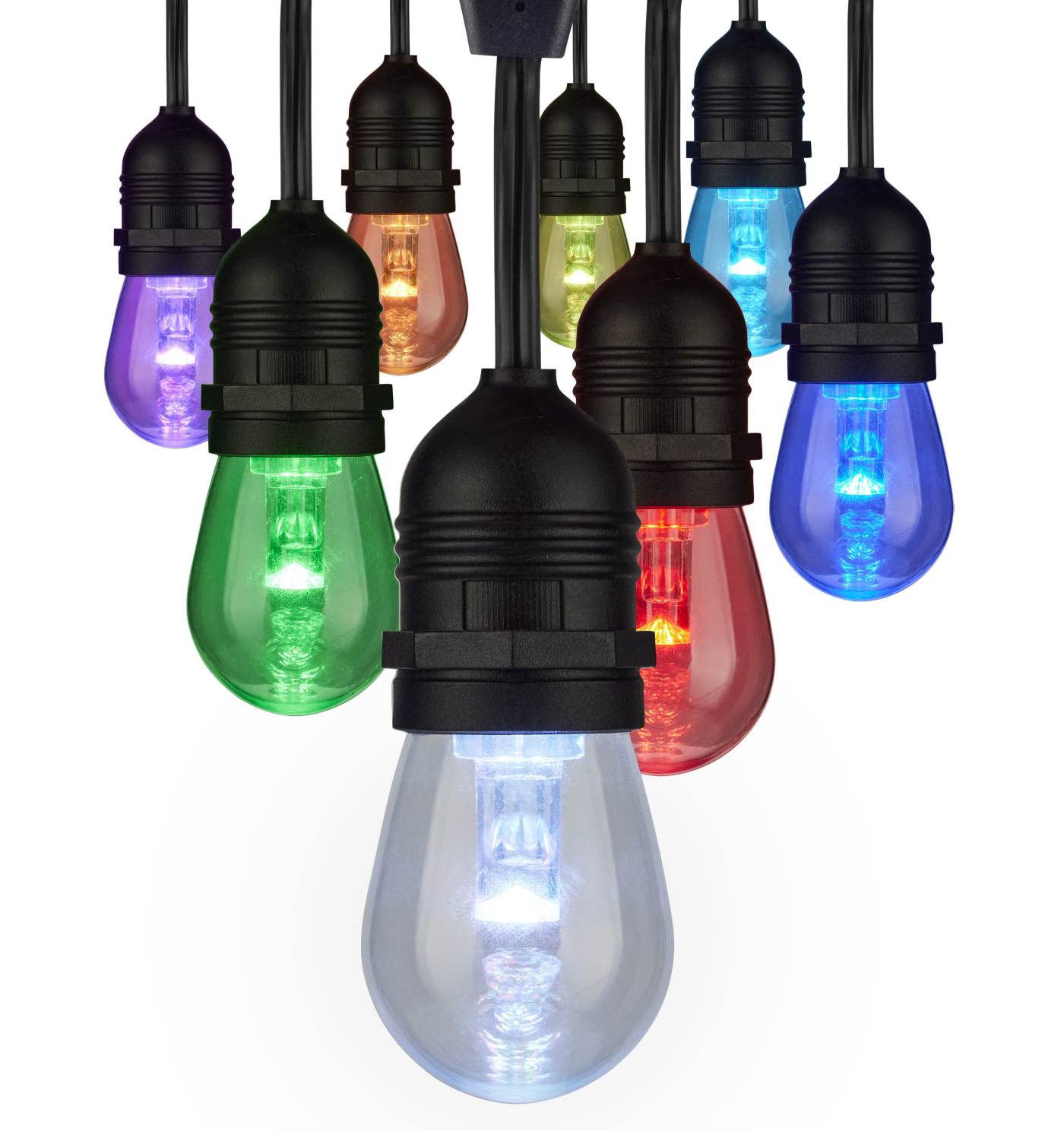 SATCO STARFISH | 12 COLOUR CHANGING STRING LIGHT BULBS | WIFI SMART | LED | 24FT | 12W